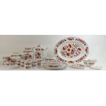 A collection of Spode Boroda patterned items to include: Part tea set, large serving platter,