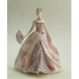 Coalport lady figurine 'Diamonds and Roses': Limited edition 398 of 7500