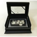 2013 silver executive proof Coin set: Executive solid sterling silver coin set (7 coins) from £5