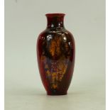 Royal Doulton Mottled Flambe vase: Fred Moore signature to base.