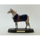 Beswick grey Welsh Mountain Pony on wood plinth model A247: