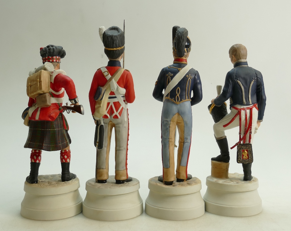 Coalport Michael Abberle Waterloo Commemorative figures: Corporal Royal Horse Artillery, - Image 4 of 6