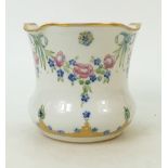 Moorcroft Macintyre Planter: Decorated in the Roses & Forget me Nots pattern.