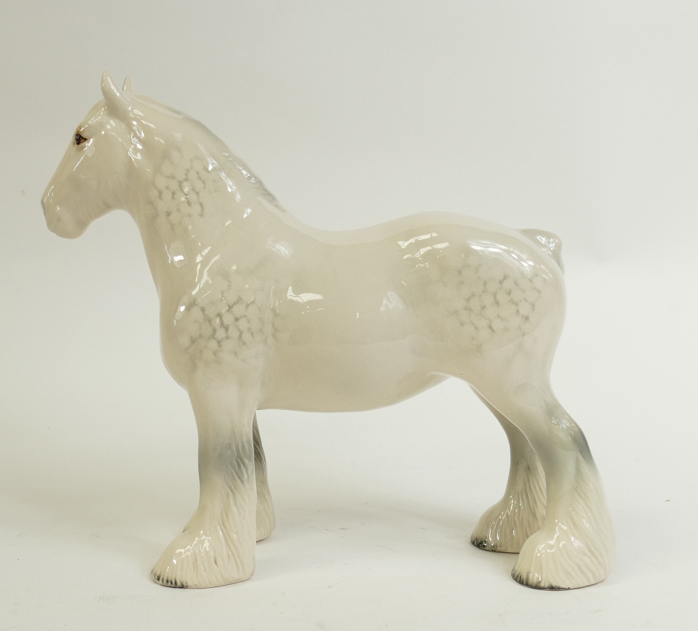 Beswick grey Shire Horse: Model 818 - Image 4 of 4