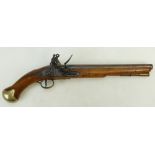 18th Century Flintlock Pistol: Good 18th Century Tower Flintlock Land Pattern pistol, stamped G.