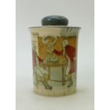 Royal Doulton Huntsman Seriesware Tobacco jar & cover: Royal Doulton Huntsman seriesware depicting