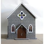 Dolls House Welsh Chapel with single & suspended balcony: Illuminated,