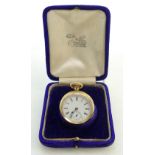 Ladies 18ct hallmarked gold Pocket Watch: Ladies 18ct hallmarked gold pocket watch,