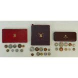 Three proof Coin sets boxed 1950, 1951 & 1953: Three proof coin sets boxed 1950, 1951 & 1953,