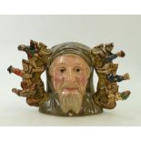 Royal Doulton large two handled Character Jug Geoffrey Chaucer D7029: Limited edition modelled by