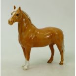 Beswick Welsh Cob in rare palomino colourway: Beswick early version of Welsh Cob 1793 in Palomino