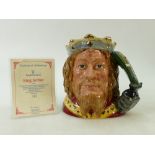 Royal Doulton large Character Jug King Arthur: Royal Doulton large jug King Arthur D7055 limited