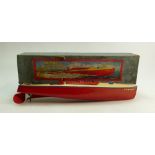 Meccano Hornby Clockwork Tin-Plate Speedboat: Model Condor, with original box and instruction,