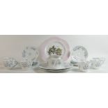 Shelley Blue Rock teaset: Shelly china teaset in the Blue Rock design and another sandwich plate