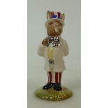 Royal Doulton Bunnykins figure DB50: Uncle Sam, in a white colourway by Royal Doulton.