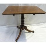 An early Victorian Mahogany Tip Top Table: An early Victorian Mahogany tip top table