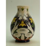 Moorcroft RSPB A Clouded Clearing Vase: Limited edition 23/40 and signed by designer Vicky Lovatt.