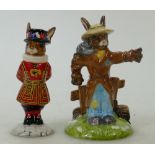 Royal Doulton limited edition Bunnykins figure Scarecrow and Beefeater: Scarecrow DB359 boxed with
