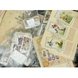 A large collection of vintage cigarette cards: Wills and Churchmans cards together with some albums