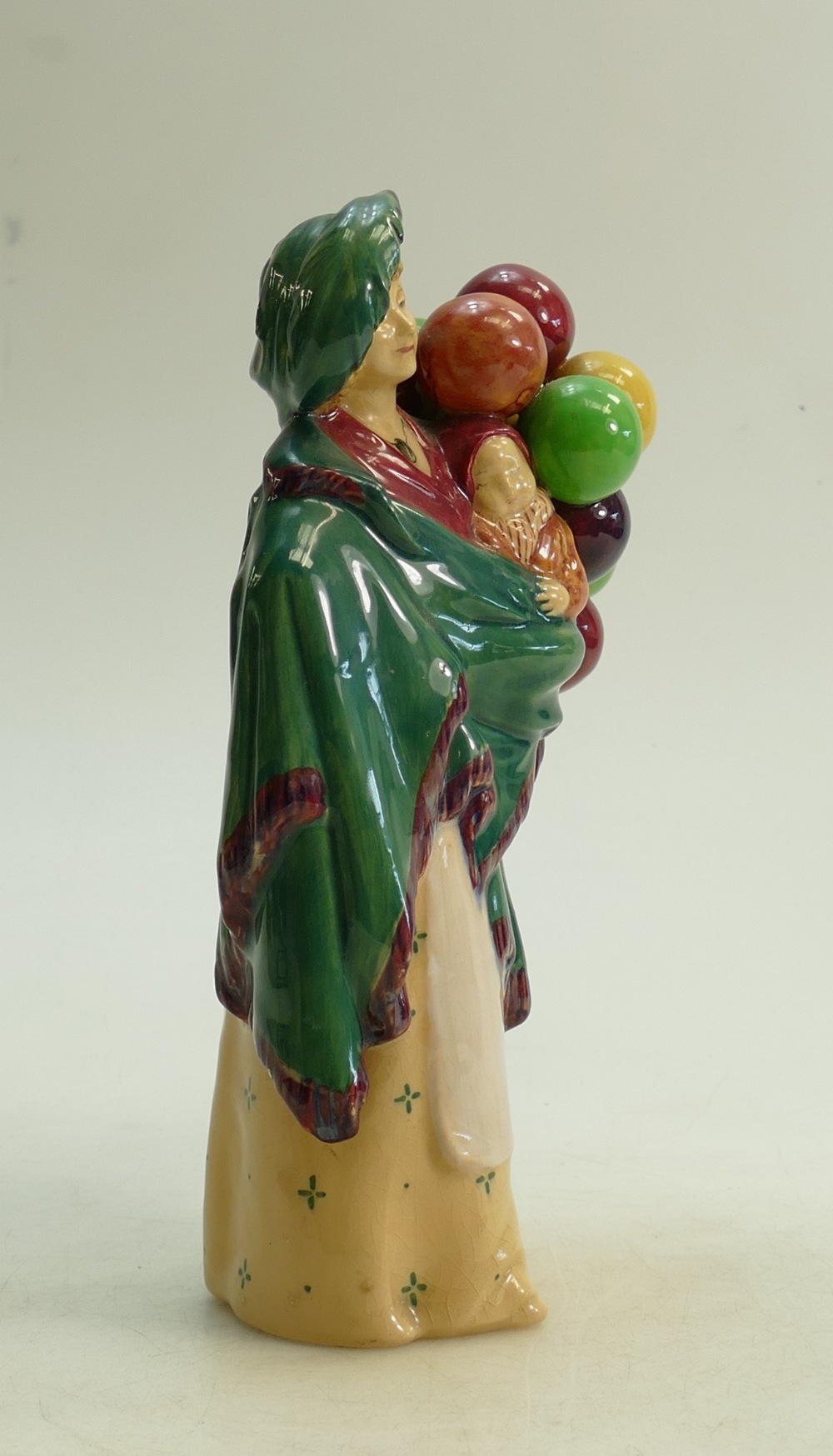 Royal Doulton figure The Balloon Seller HN583: Factory paint issue to back of balloons - Image 4 of 4