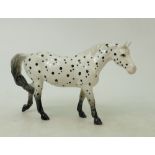 Beswick Spotted Walking Pony: Beswick Appaloosa spotted walking pony model 1516.