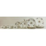 Minton Marlow Floral tea and dinner ware to include: Part tea set, dinner plates,