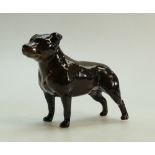 Beswick Staffordshire Bull Terrier: Beswick brindle Staffordshire Bull Terrier model 1982A