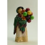 Royal Doulton figure The Balloon Seller HN583: Factory paint issue to back of balloons