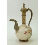 Doulton Burslem Spanishware Kettle: Doulton Burslem Islamic style kettle decorated all around with