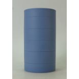 A modern Wedgwood Ribbed vase in the style of Keith Murray: Hand thrown vase with turned ribbing.