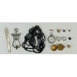 Collection of items, silver Watch, Skirt Lifter etc: Collection of items,