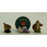 Wade Hatbox Whimsies: Wade hatbox figures Girl Squirrel,