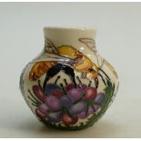Moorcroft Great Yellow Bee Vase: Limited edition 2/30 and designed by Rachel Bishop. Height 7.