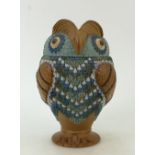 Royal Doulton Lambeth Owl Jar & cover: Royal Doulton Lambeth Silicon jar & cover as an owl,