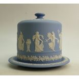 Wedgwood Blue Jasper Dancing Hours Design Cheese Dome: Limited Edition for Harrods,