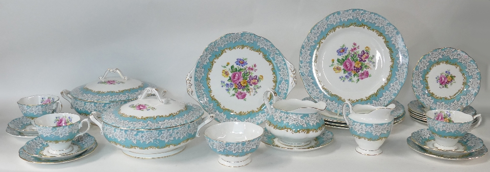 A collection of Royal Albert Enchantment set: Royal Albert tea and dinner set in the Enchantment