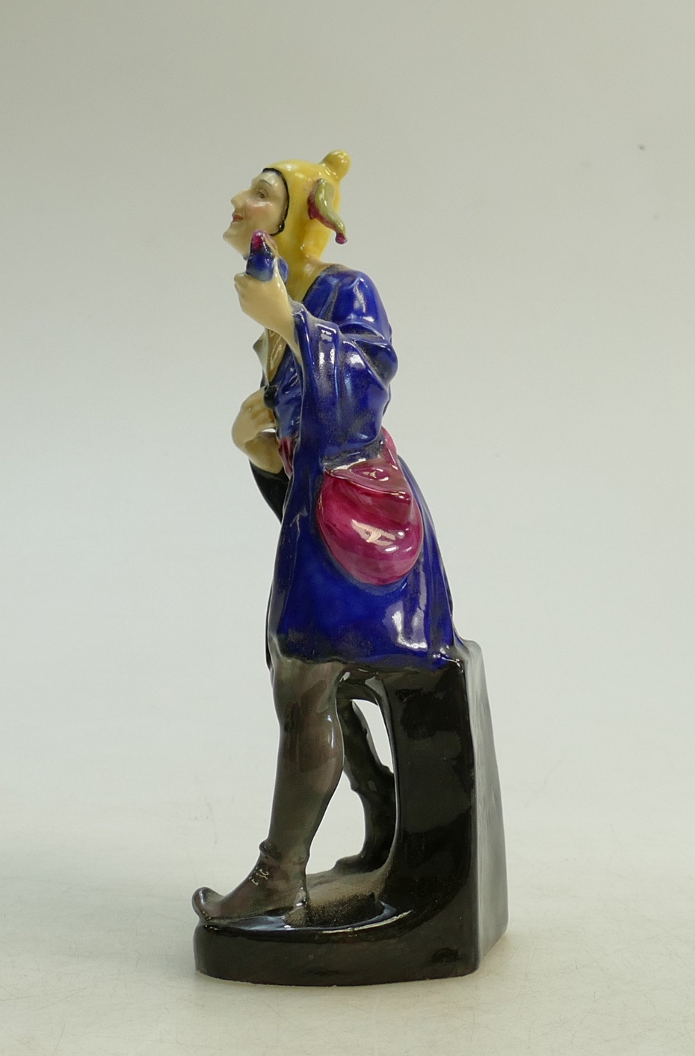 Royal Doulton figure Jack Point HN610 dated 1927: Two small hairline cracks to base - Image 3 of 4