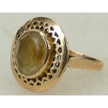 18k Ring set with Citrine: Gross weight 5.