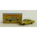 Matchbox Lesney 36 Opel Diplomat car with box: Matchbox Lesney 36 Opel Diplomat car near mint,