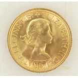 Gold full Sovereign Coin QEII 1967: