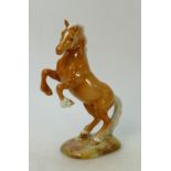 Beswick rearing Welsh Cob in palomino colourway: Beswick early version of Welsh Cob rearing on base