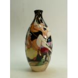 Moorcroft Folies Bergeres Vase: Limited edition 27/40 and signed by designer Emma Bossons.