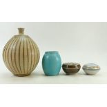 A collection Mid Century Art Pottery items to include: Derek Clarkson large vase,