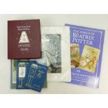 A collection of Beatrix Potter items: Beatrix Potter The Tailor Of Gloucester set made for Peter