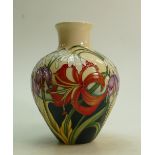 Moorcroft March Morning Vase: Limited edition 13/40 and signed by designer Kerry Goodwin.