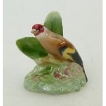 Royal Doulton rare miniature bird Goldfinch K36: Height 5cm.