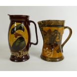 Royal Doulton Kingsware & Morrisian jugs: Royal Doulton Kingsware jug Parson Brown,