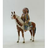 Beswick Indian on Skewbald horse model no 1392: