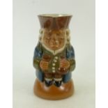 Royal Doulton Lambeth Simeon Toby Jug: Royal Doulton Lambeth Stoneware Toby jug drinking man in