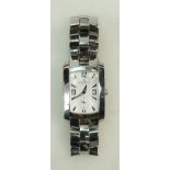 Baume & Mercier gents steel Wristwatch: Baume & Mercier gents steel wristwatch with spare links,